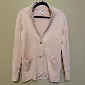 J. crew knit blazer, blush pink, size XS